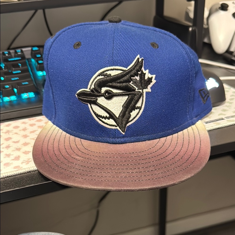 New Era Toronto Bluejays Blue and Black Hat